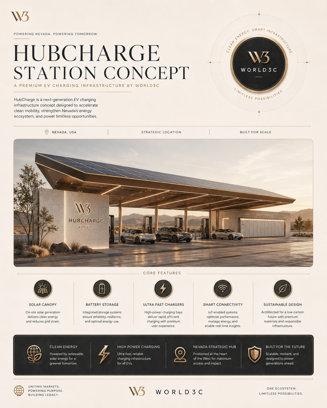 HubCharge Station Concept Render Daytime